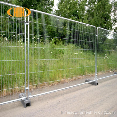 Panneaux de clôture temporaire de construction mobile